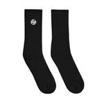 Embroidered socks white CS logo